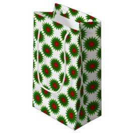 Green und Red Kaleidoscope Star Kleine Geschenktüte