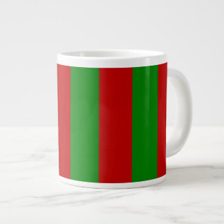 Green und Red Stripes Toksie Turbie Jumbo-Tasse