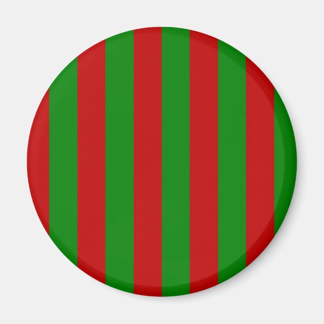 Green und Red Stripes Toksie Turbie Magnet (Vorne)