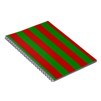 Green und Red Stripes Toksie Turbie Notizblock