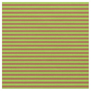 Green und Sienna Streifen Muster Stoff