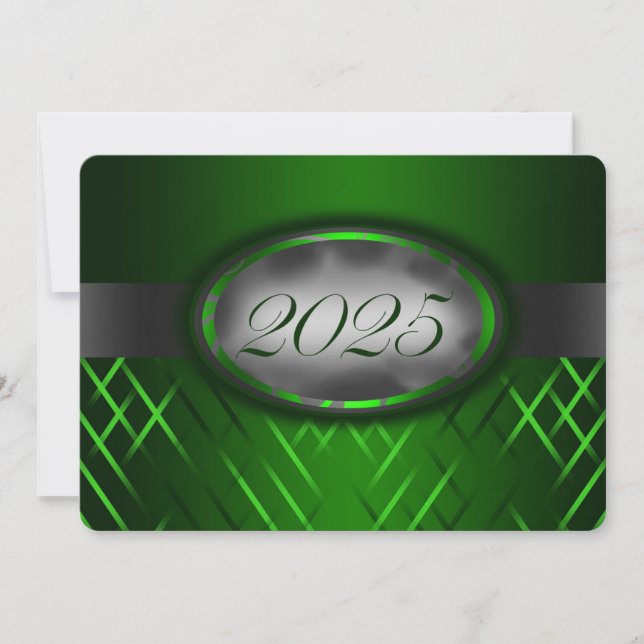 Green und Silver Class von 2025 Einladung (Vorderseite)