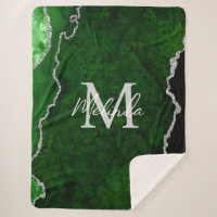 Green und Silver Marble Agate