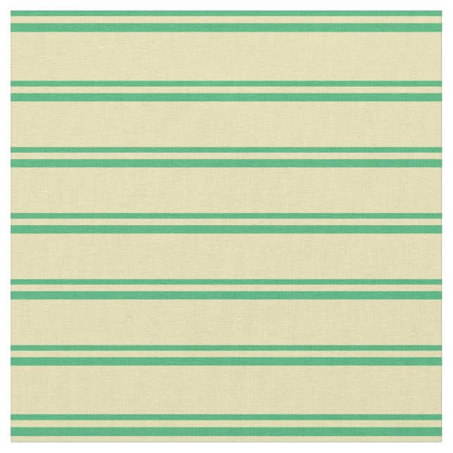 Green und Tan farbige Lines Stoff (Nahaufnahme)