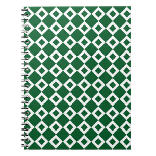 Green und White Diamond Muster Notizblock