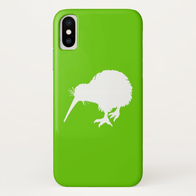 Green und White Kiwi Case-Mate iPhone Hülle (Rückseite)