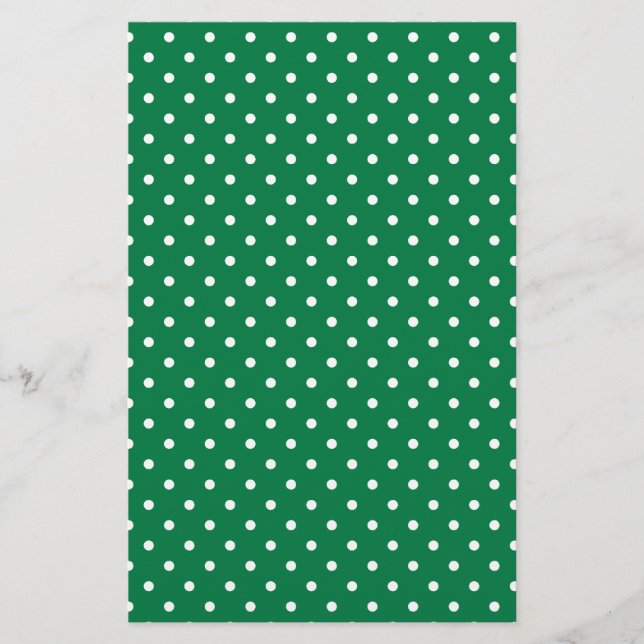Green und White Polka Dots (Vorderseite)