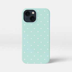 Green und white Polka Dots Phone Cases iPhone 13 Mini Hülle