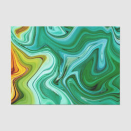 Green und Yello/Gold Agate Muster Seidenpapier