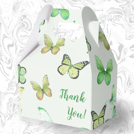 Green Unisex Butterfly Baby Dusche Danke Geschenkschachtel