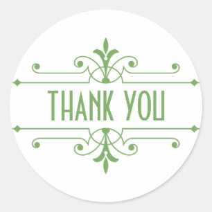 Green v2 Extravagant Ornamental Danke Stickers