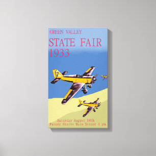 Green Valley Staat Fair 1933 Poster Leinwanddruck