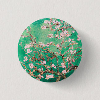 Green Van Gogh Almond Bllossoms Button