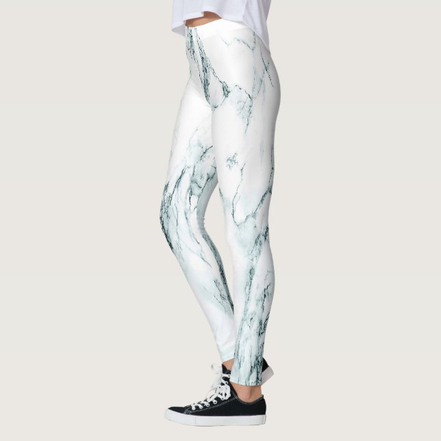 Green Vein Marble Look Leggings (Links)