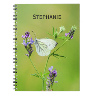 Green Veined White Butterfly Notizblock