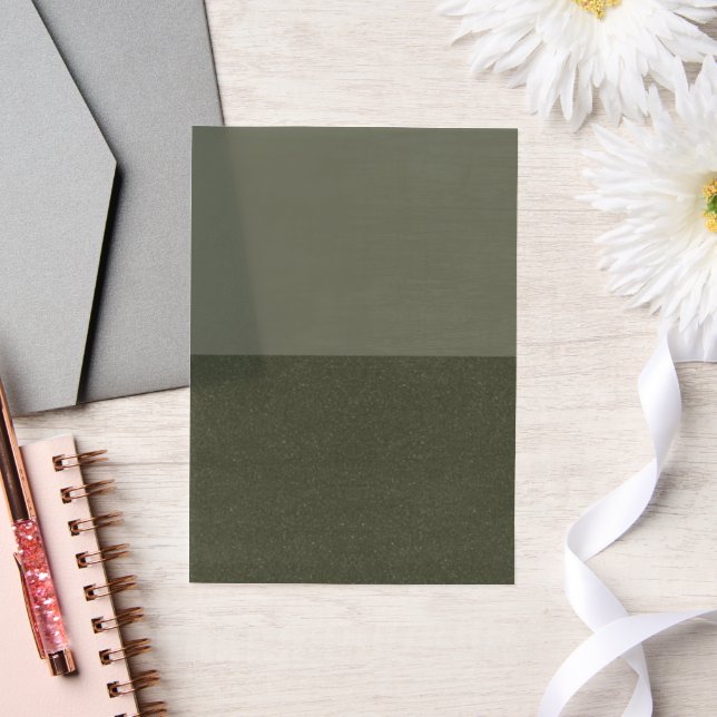 Green Vellum Overlay für halbe und halbe Moos - An (Hochzeit)