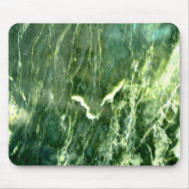 Green Verde Alpi Marble Mousepad