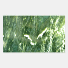 Green Verde Alpi Marble Rechteckiger Aufkleber
