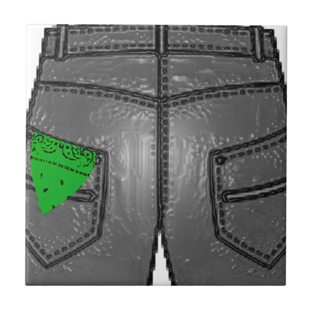 Green Verlassen Hanky Fliese (Vorderseite)