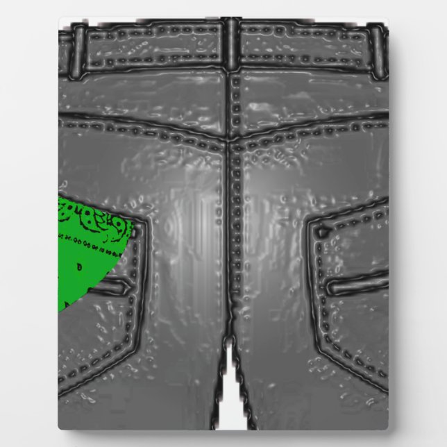 Green Verlassen Hanky Fotoplatte (Vorderseite)