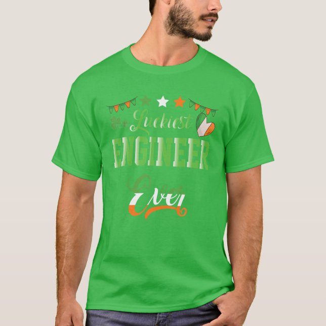 Green Very Irish St Paddy's Day Ireland Celtic Fon T-Shirt (Vorderseite)