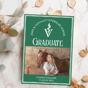 Green Veterinary School Foto Custom Abschluss Ankündigung