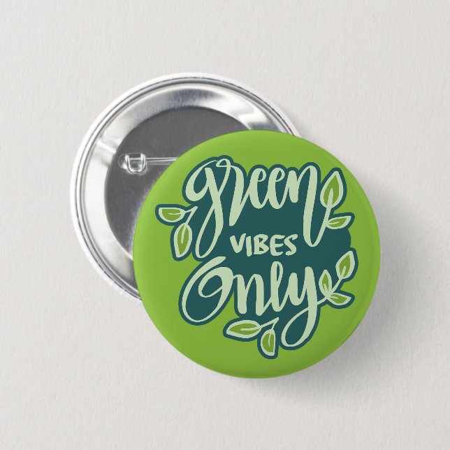 Green Vibes Button (Vorne & Hinten)