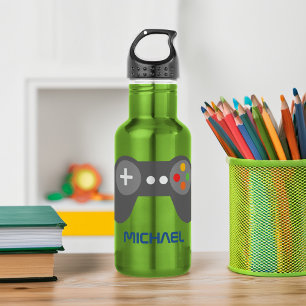 Green Video Game Controller Personalisiert Edelstahlflasche