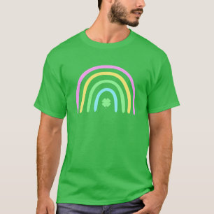 Green Vierblättriges Kleeblatt Rainbow St Patrick' T-Shirt