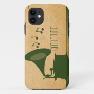 Green Vintag Gramophone BT ID iPhone 5 Fall Case-Mate iPhone Hülle