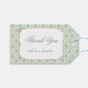 Green Vintag Shabby Brautparty Geschenkanhänger