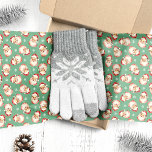 Green Vintag Watercolor Weihnachten Seidenpapier<br><div class="desc">Lassen Sie sich verzaubern von den Geschenken in festlichem Charme mit diesem Vintagen, grünen Weihnachtswaschpapier des Weihnachtsmanns. Dieses Tissue Paper mit einem sich wiederholenden Muster klassischer Santa Illustrationen fügt Ihrer Urlaubsumhüllung eine nostalgische Touch hinzu. Die Aquarellgestaltung vor dem Hintergrund des Feiertages verleiht einem Retro-Look, aber auch ein raffiniertes Aussehen, das...</div>