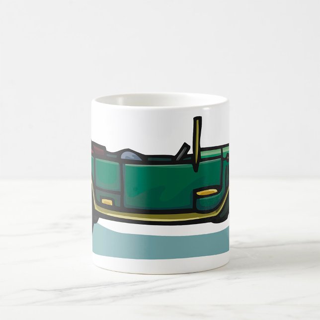 Green Vintage Car Classic Old Timer Automobil Kaffeetasse (Von Creator hochgeladen)