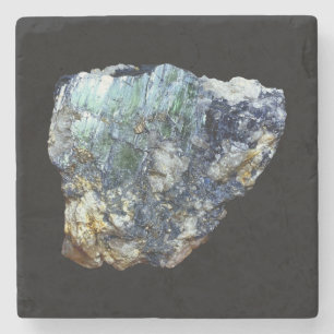 Green Vivianite Crystal Marble Steinuntersetzer