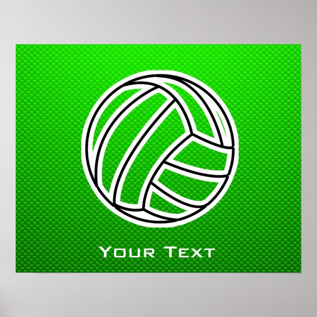 Green Volleyball Poster (Vorne)
