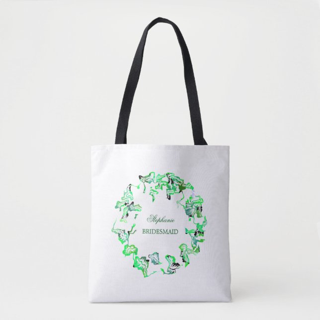 Green Wappen Individuelle Name Weddings Bridesmaid (Vorderseite)