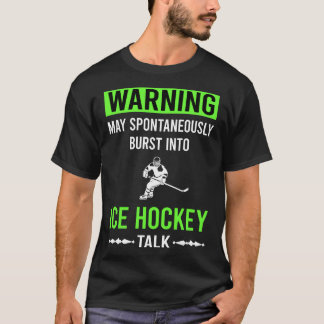 Green Warning Eishockey T-Shirt