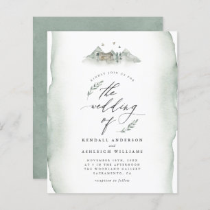 Green Water Blätter & Mountain Wedding