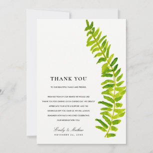 GREEN WATERCOLOR FERN FOLIAGE DANKE