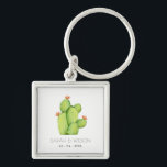 GREEN WATERCOLOUR DESERT CACTUS SAVE THE DATE GIFT SCHLÜSSELANHÄNGER<br><div class="desc">If you need any further customisation or any other matching items,  please feel free to contact me at info@yellowfebstudio.com</div>