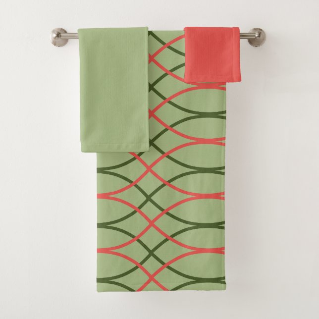 Green Waves Badetuch Set (Insitu)