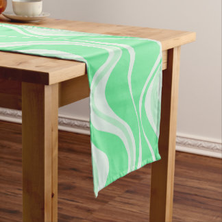 Green Waves Table Runner Kurzer Tischläufer