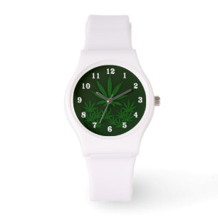 Green Weed Armbanduhr