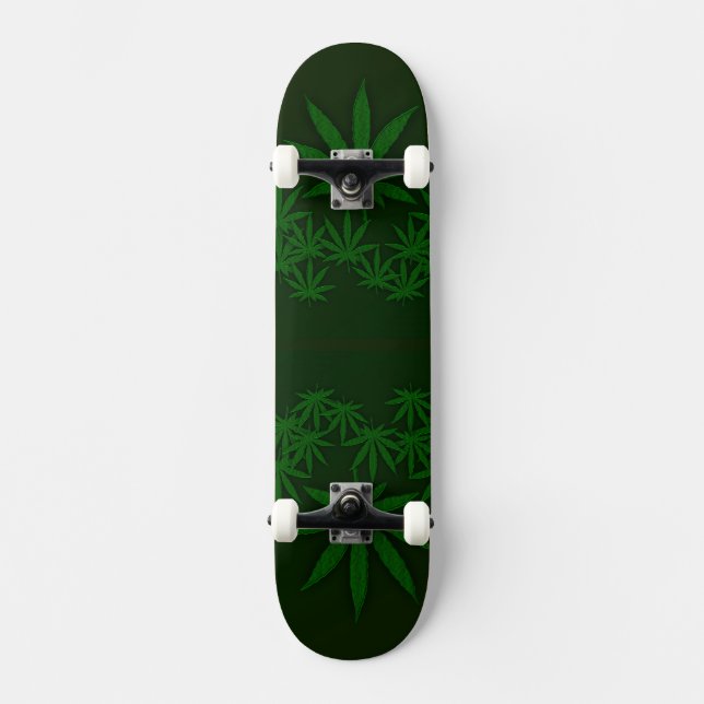 Green Weed Skateboard (Vorderseite)