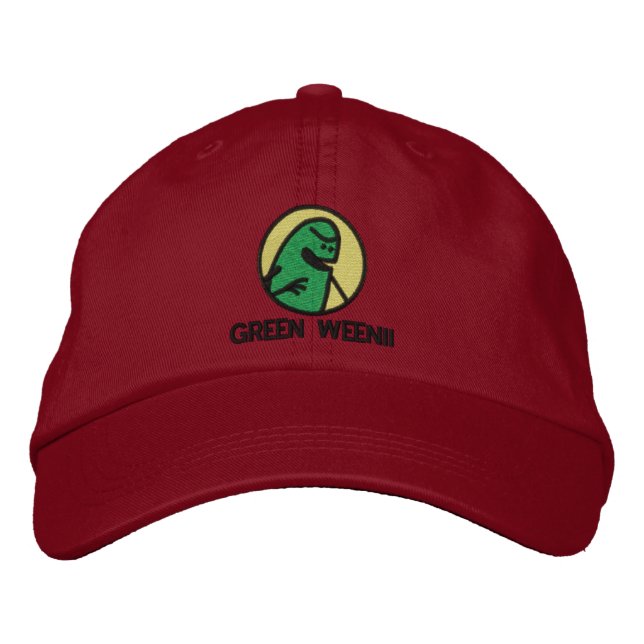 Green Weenii Logo Hat (Deluxe) Bestickte Kappe (Vorderseite)