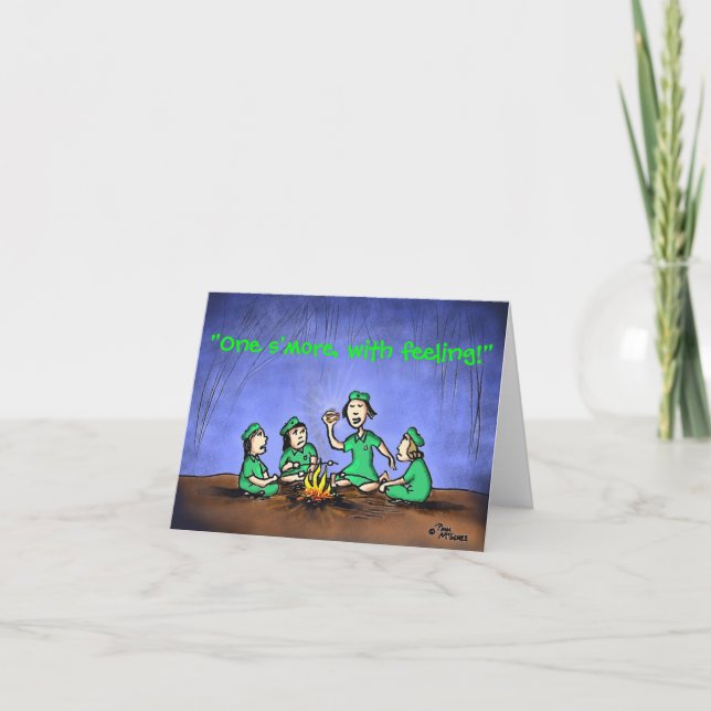 Green Weenii "One s more" Note Card Karte (Vorderseite)