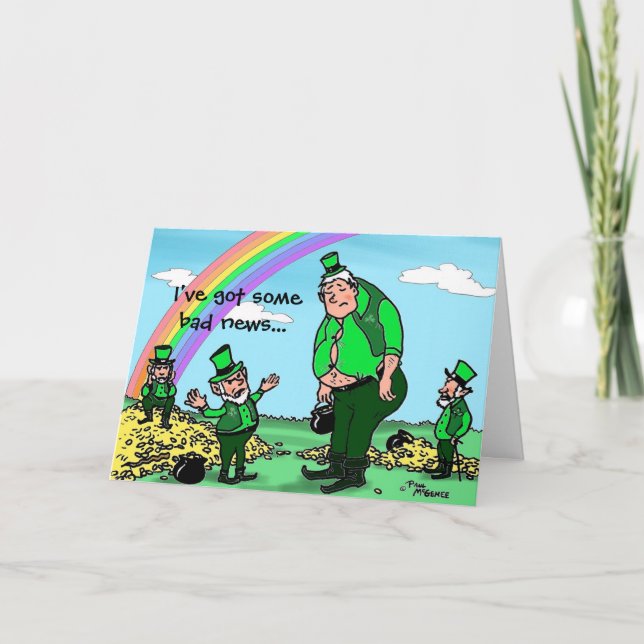 Green Weenii "The Wee Folk" St. Patrick's Day Card Karte (Vorderseite)