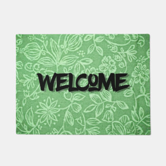 Green Welcome Doormat Fußmatte