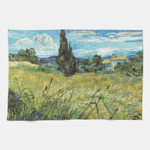 Green Wheat Field Vincent van Gogh Geschirrtuch