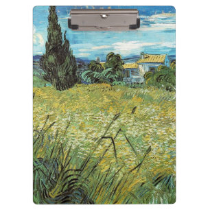 Green Wheat Field Vincent van Gogh Klemmbrett